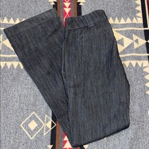 Low rise Belle bottoms light black wash